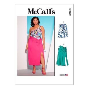 McCall's Sewing Pattern M8328 Women's Knit Skirts White