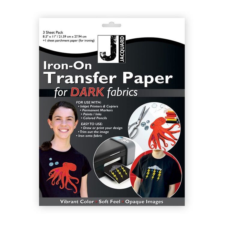 Jacquard Dark Fabric Iron-On Transfer Paper Multicoloured