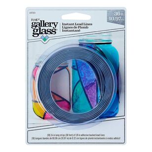 Plaid Gallery Glass Instant Lead Lines Multicoloured