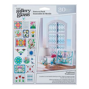 Plaid Gallery Glass Traditional Pattern 20 Pack Multicoloured