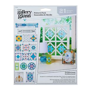 Plaid Gallery Glass Architect Pattern 21 Pack Multicoloured