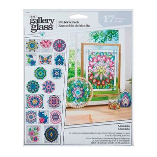 Plaid Gallery Glass Mandala Pattern 17 Pack Multicoloured