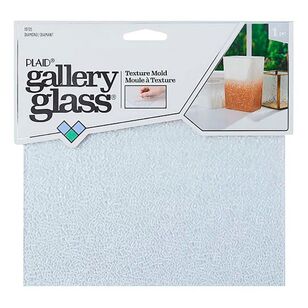 Plaid Gallery Glass Diamond Texture Mould Multicoloured 8 x 8 in