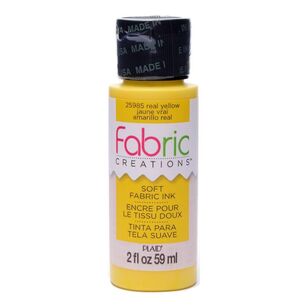 Fabric Creations 59 mL Soft Fabric Ink Real Yellow 59 mL