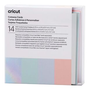 Cricut S40 Cutaway Cards 14 Pack Pastel