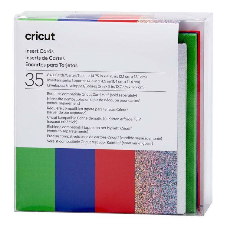 Cricut S40 Insert Cards 35 Pack Rainbow