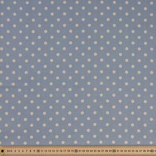 Spot 112 cm Organic Cotton Blender Fabric Sky 112 cm