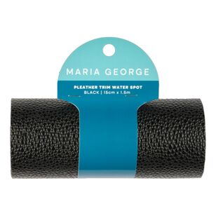 Maria George Water Spot Pleather Trim Black 15 cm x 1.5 m
