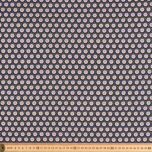 Timeless Treasures Purple Daze Flower Medallions 112 cm Cotton Fabric Multicoloured 112 cm