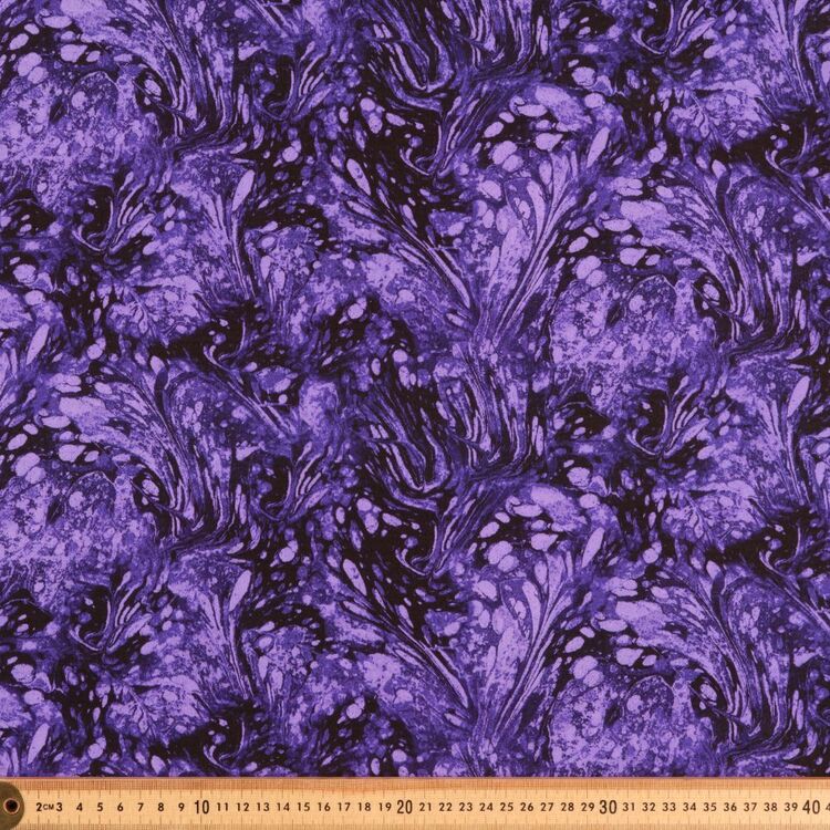 Timeless Treasures Purple Daze Oil Slick 112 cm Cotton Fabric