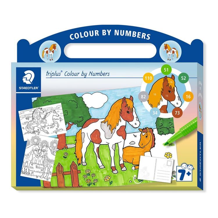 Staedtler Triplus Horse Colour By Numbers Kit