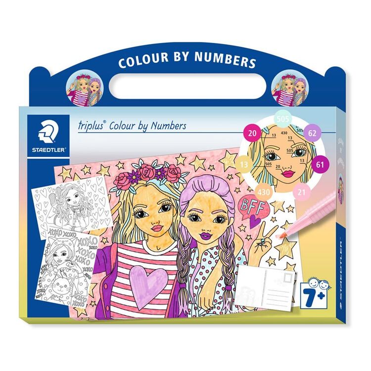 Staedtler Triplus Fashion Colour By Numbers Kit