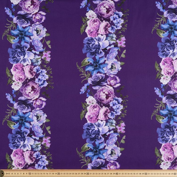 Timeless Treasures Purple Daze Stripe 112 cm Cotton Fabric