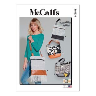 McCall's Sewing Pattern M8334 Bags White One Size
