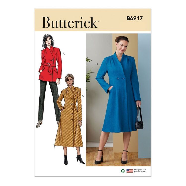 Butterick B6917 Misses' Coat Pattern
