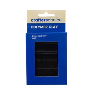 Crafters Choice Polymer Clay Black 100 g