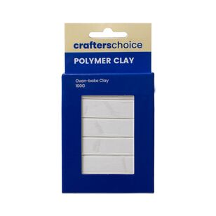 Crafters Choice Polymer Clay White 100 g