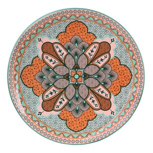 Casa Domani Pelagie 31 cm Round Serving Platter Teal & Terracotta 31 cm