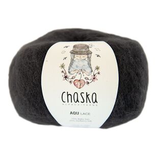 Chaska Aqu Alpaca Silk 50 g Yarn Black 50 g