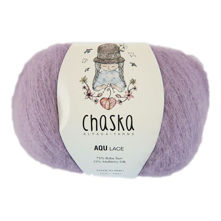 Chaska Aqu Alpaca Silk 50 g Yarn Lilac 50 g