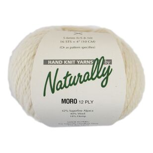 Naturally Moro 12 Ply Yarn Cream 50 g