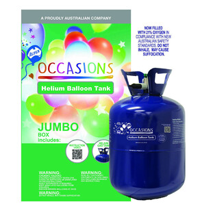 Occasions Jumbo Helium Tank Clear