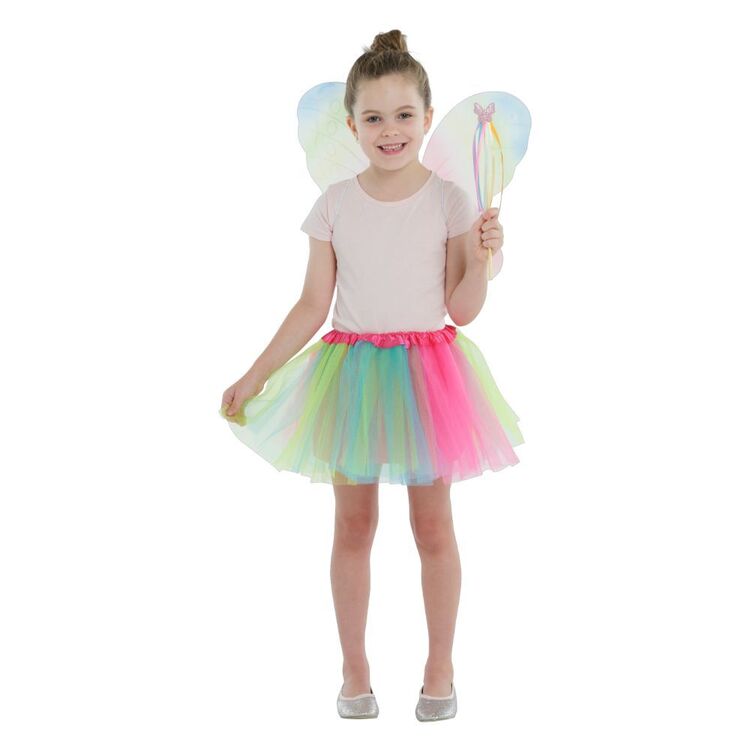 Spartys Kids Fairy Tutu Costume Set Multicoloured Spartys Kids Fairy Tutu Costume Set Multicoloured