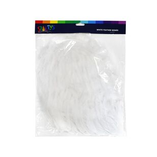 Spartys White Feather Wings Multicoloured Adult