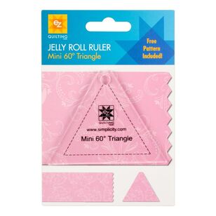 EZ Quilt Mini 60 Degree Triangle Jelly Roll Ruler Multicoloured
