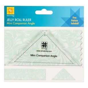 EZ Quilt Mini Companion Angle Jelly Roll Ruler Multicoloured