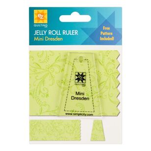 EZ Quilt Mini Dresden Jelly Roll Ruler Multicoloured