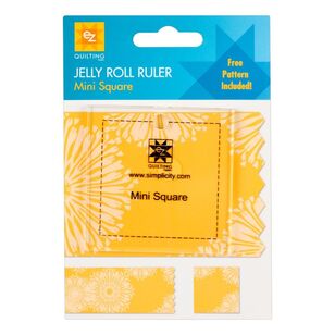 EZ Quilt Mini Square Jelly Roll Ruler Multicoloured