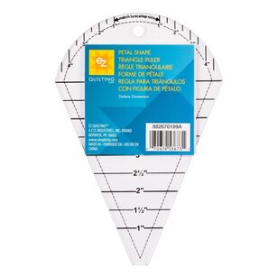 EZ Quilt Petal Shape Triangle Ruler Multicoloured