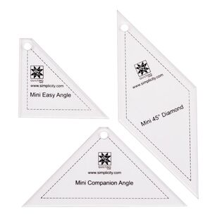 EZ Quilt I Taught Myself To Quilt Mini Diamond Ruler Kit Multicoloured