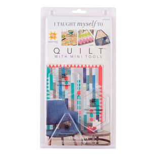 EZ Quilt I Taught Myself To Quilt Mini Hexagon Ruler Kit Multicoloured