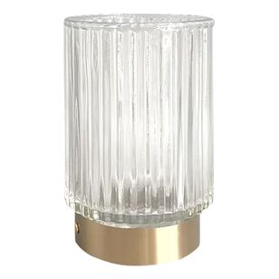 Ombre Home Charlotte Large Candle Holder Gold 8.5 x 8.5 x 13 cm