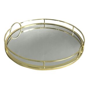 Ombre Home Charlotte Tray Gold 33 x 5 x 33 cm