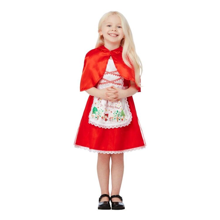 Spartys Deluxe Red Riding Hood Kids Costume Red