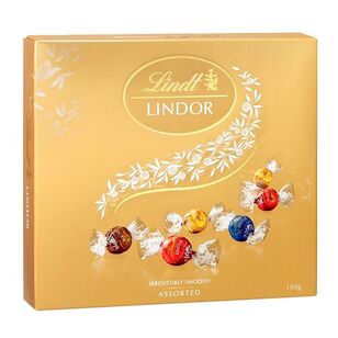 Lindt Lindor Assorted Chocolate Gift Box Multicoloured 150 g