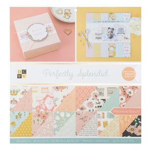 Die Cuts With A View Perfectly Splendid 12 x 12 in Paper Pad Perfectly Splendid 12 x 12 in