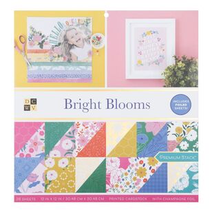 Die Cuts With A View Bright Blooms 12 x 12 in Paper Pad Bright Blooms 12 x 12 in
