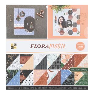 Die Cuts With A View Floral Moon 12 x 12 in Paper Pad Flora Moon 12 x 12 in