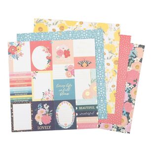 Die Cuts With A View Flower Nook 12 x 12 in Paper Pad Flower Nook 12 x 12 in