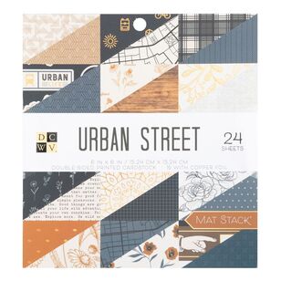 Die Cuts With A View Urban Street 6 x 6 in Paper Pad Urban Street 6 x 6 in