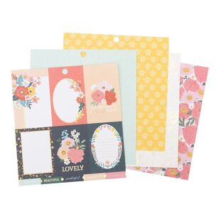 Die Cuts With A View Flower Nook 6 x 6 in Paper Pad Flower Nook 6 x 6 in