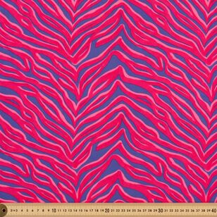 Safari Stripe 148 cm Polyester Spandex Pink & Purple 148 cm