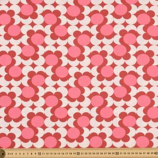 Geo Flower 148 cm Polyester Spandex Pink 148 cm