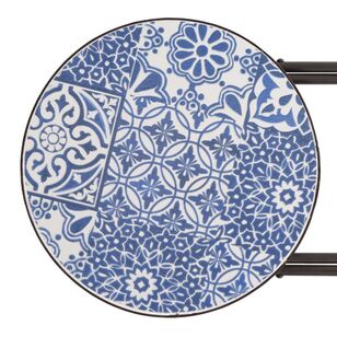 Mosaic Tile Planter Table Blue 56 x 35 cm