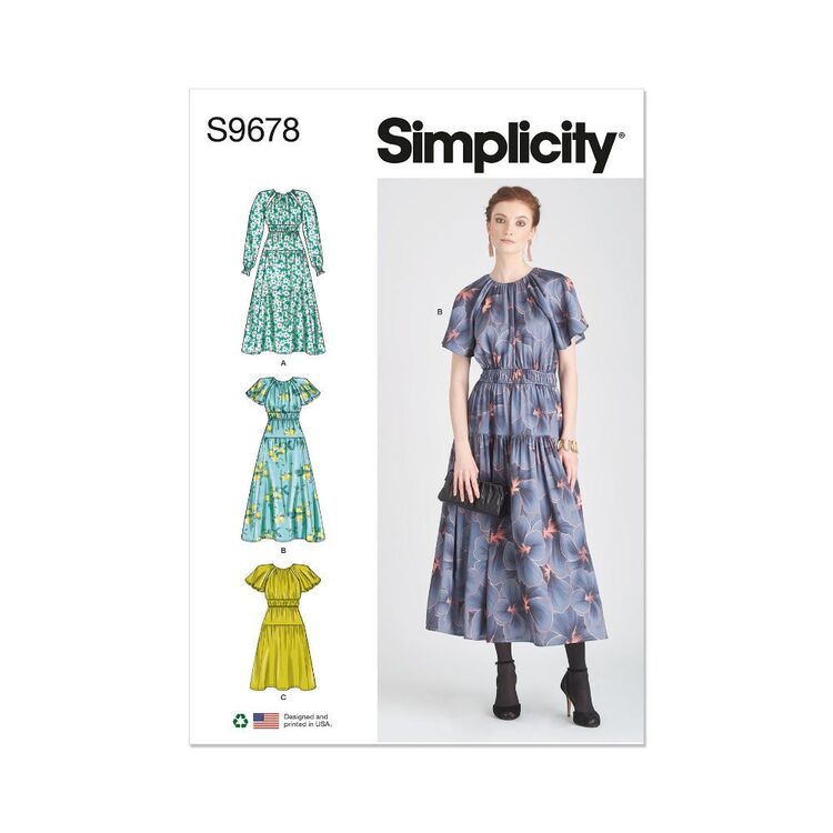 Simplicity Sewing Pattern S9678 Misses' Dress with Sleeve and Length ...