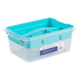Francheville Lenny Storage Box With Tray Teal